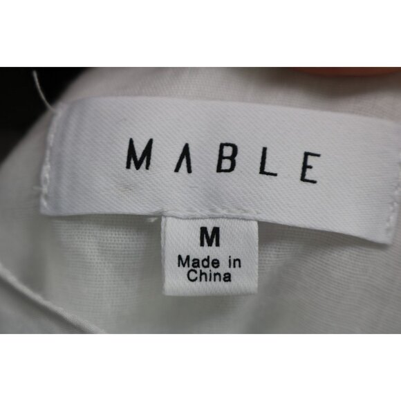 Mable White Halter Maxi Dress-Medium-Black Straps-Side Zip-Cottagecore-Prairie - Picture 8 of 14